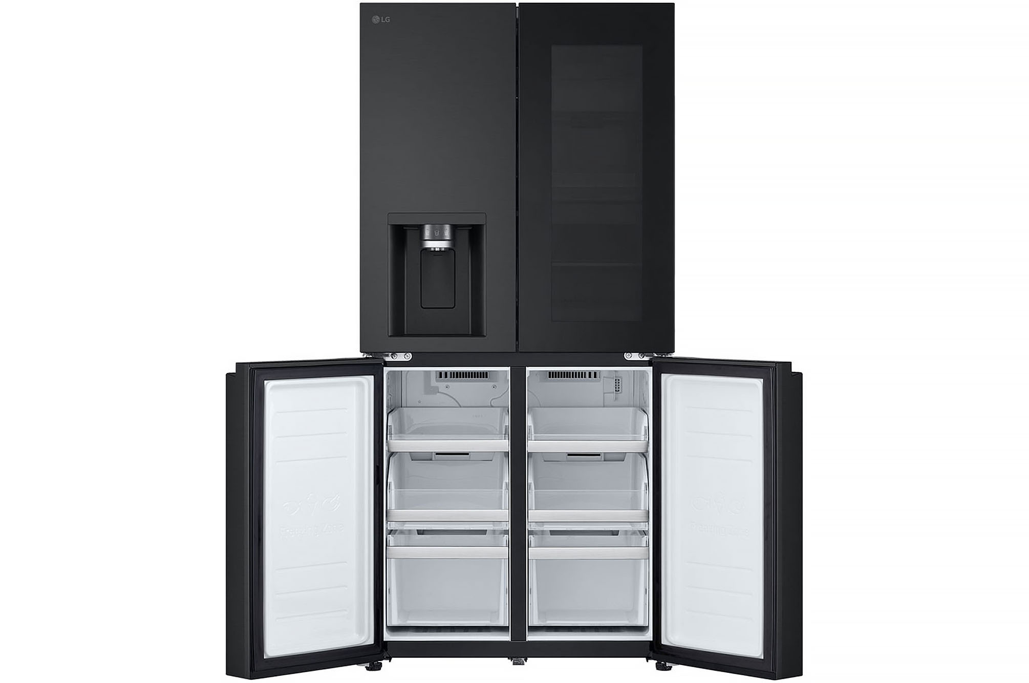 LG 508L InstaView® Refrigerator in Essence Matte Black, GF-G4534EP