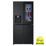 Front view of 508L InstaView® Refrigerator in Essence Matte Black GF-G4534EP