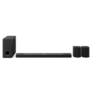 Front view of 9.1.5 channel LG Home Theater Soundbar with Surround Sound and Rear Speakers S95TR S95TR