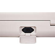 Close-up of the power connector