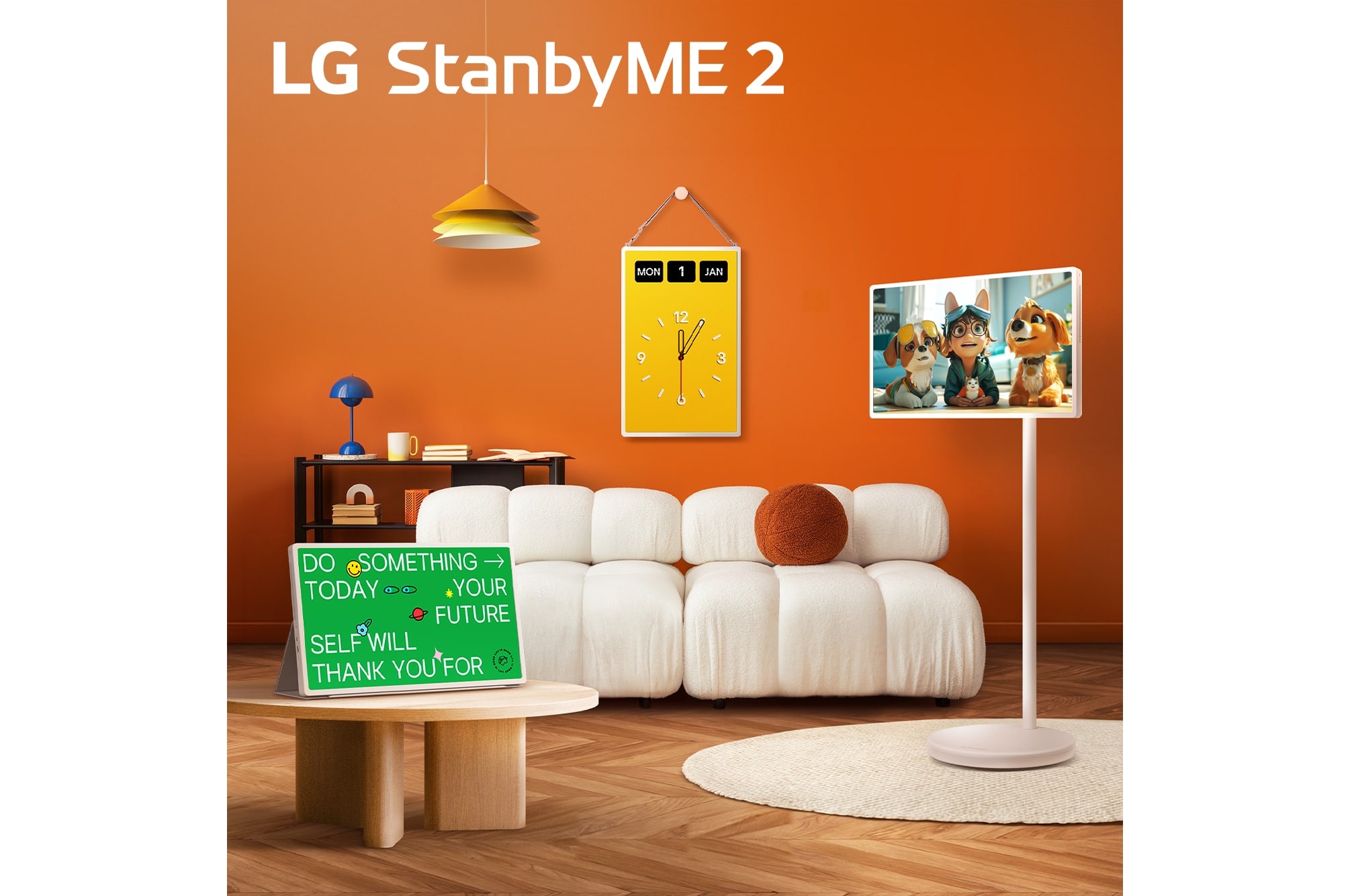 Front view of 27 inch LG StanbyME 2 Super Portable Touch Screen 27LX6TDGA