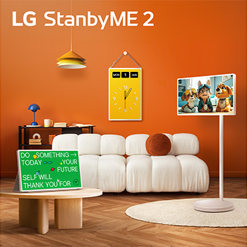 Front view of 27 inch LG StanbyME 2 Super Portable Touch Screen 27LX6TDGA