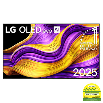 Front view of 77Inch LG OLED evo AI G5 4K Smart TV 2025 OLED77G5PSA