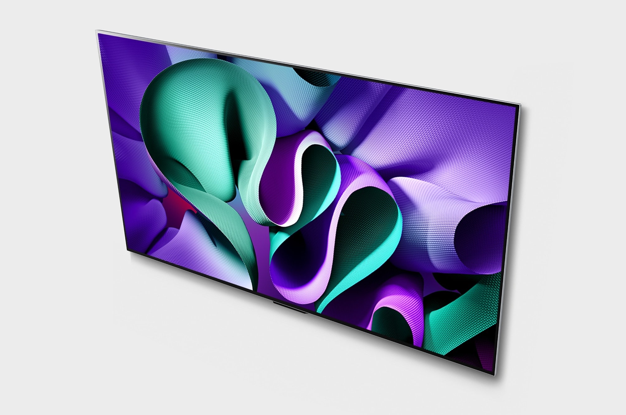 Angled view of LG OLED evo TV, OLED M4 from above