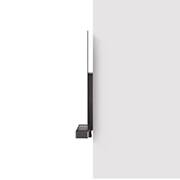 Side view of LG OLED C4 attached to the wall with the Synergy Bracket