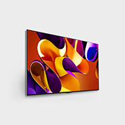 Slightly-angled right-facing side view of LG OLED G4 on the wall
