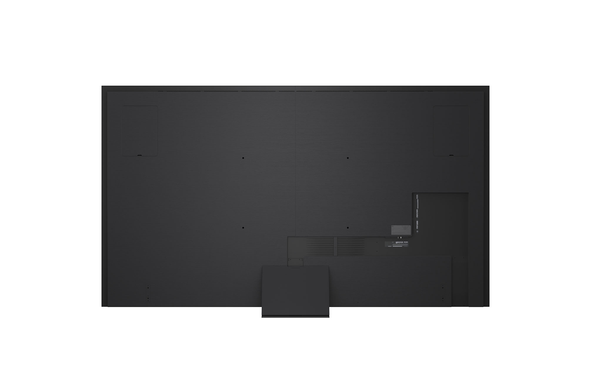 Rear view of LG QNED evo TV