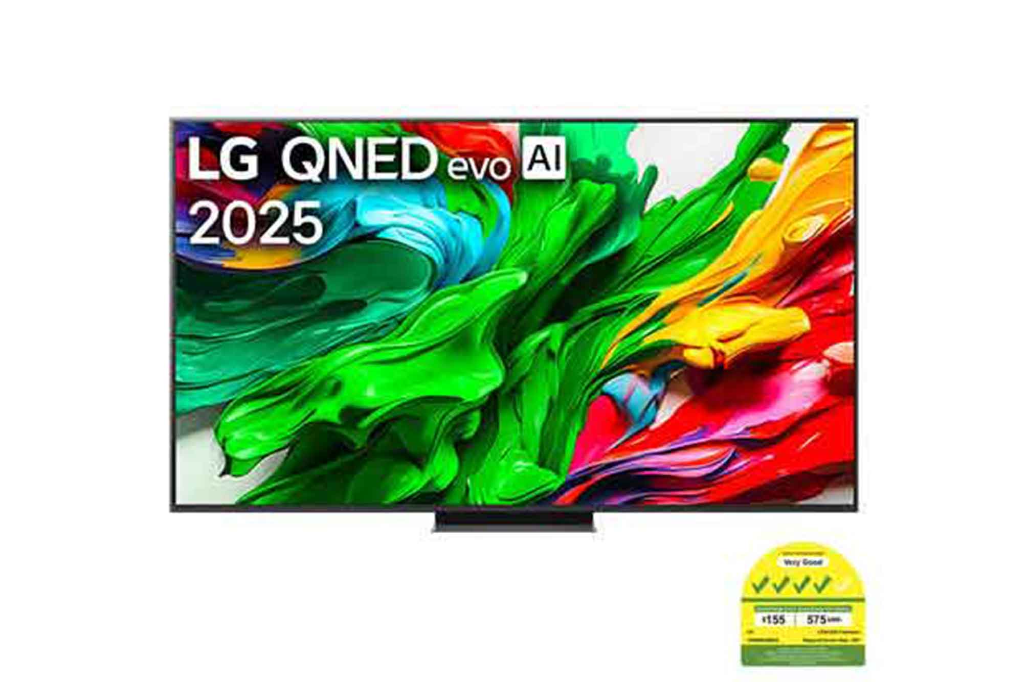 Front view of 100 Inch LG QNED evo AI QNED86 MiniLED 4k Smart TV 2025 100QNED86AS