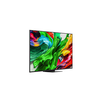Left-facing side view of LG QNED evo QNED85 TV 