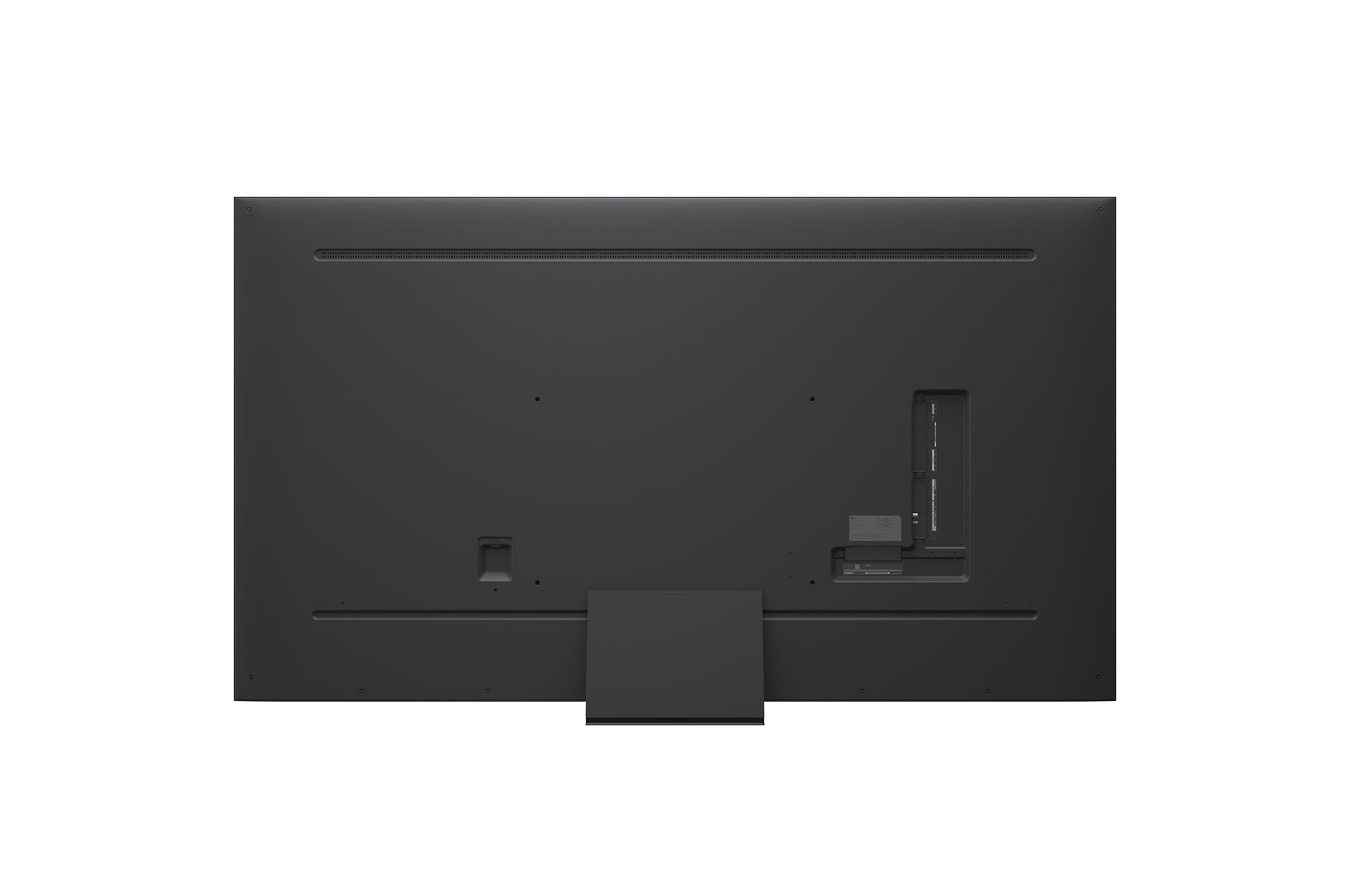 Rear view of LG QNED evo TV