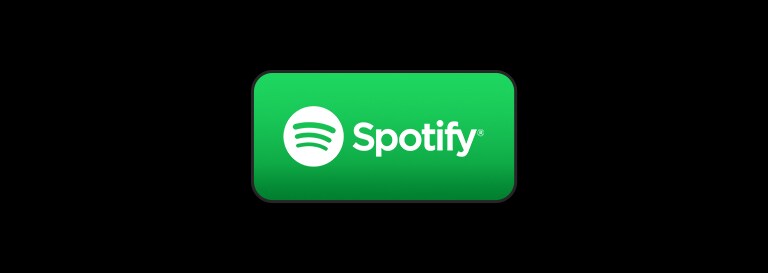 There is one block with Spotify logo.