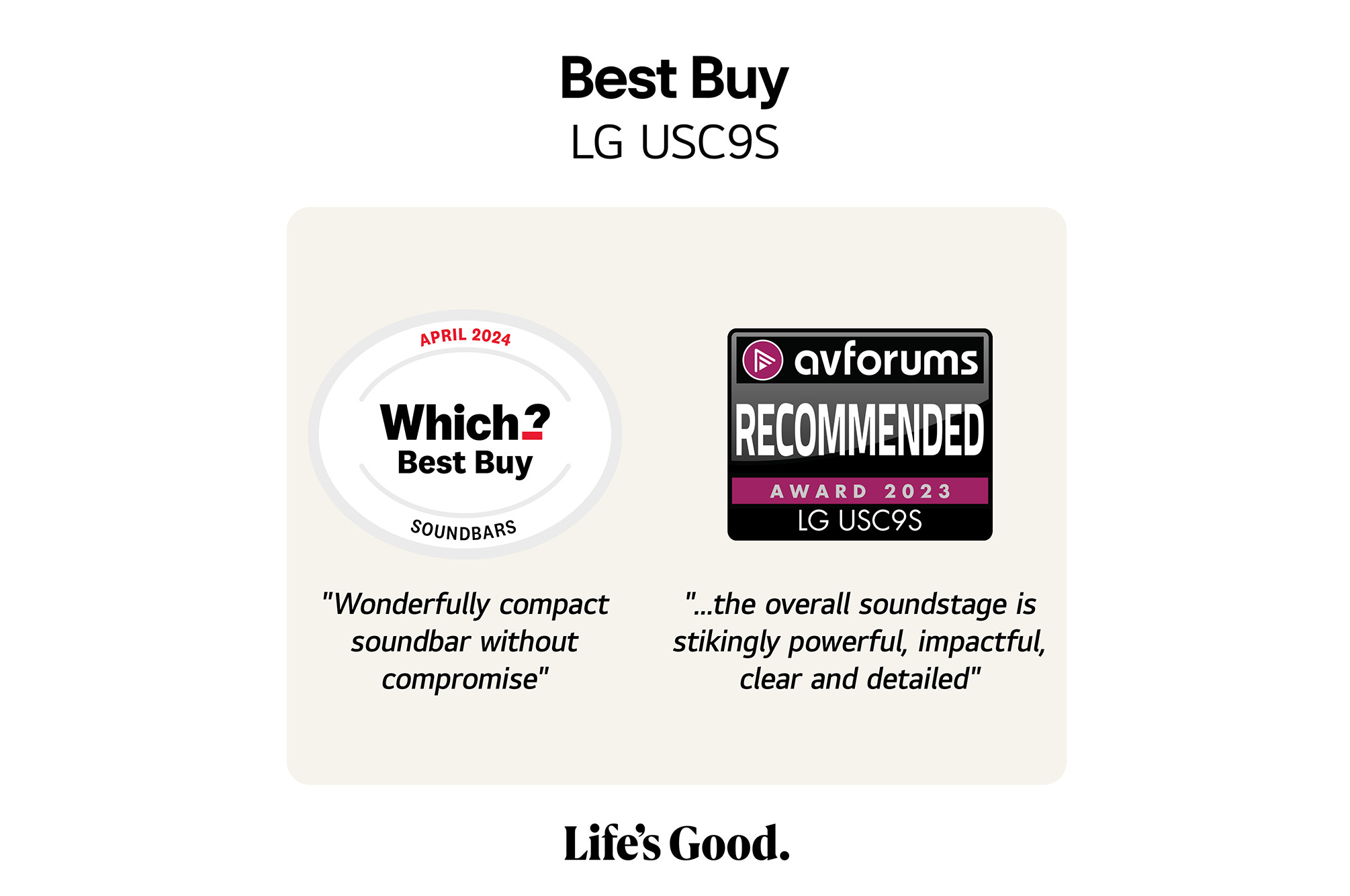 LG 3.1.3 channel LG Soundbar for TV with Dolby Atmos USC9S, USC9S