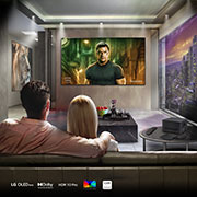 LG True Wireless TV 83 inch LG OLED evo AI M4 with 4K 144Hz Video & Audio Transfer, OLED83M49LA