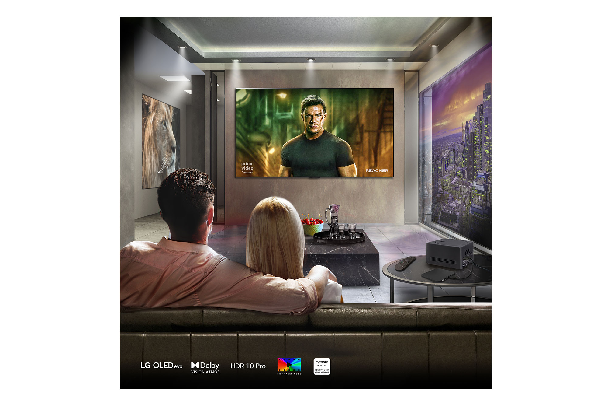 People watching tv