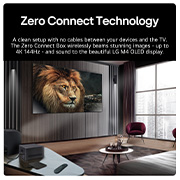 LG True Wireless TV 83 inch LG OLED evo AI M4 with 4K 144Hz Video & Audio Transfer, OLED83M49LA