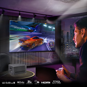 LG True Wireless TV 83 inch LG OLED evo AI M4 with 4K 144Hz Video & Audio Transfer, OLED83M49LA