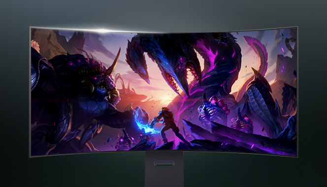 A soldier fights a mythical beast 