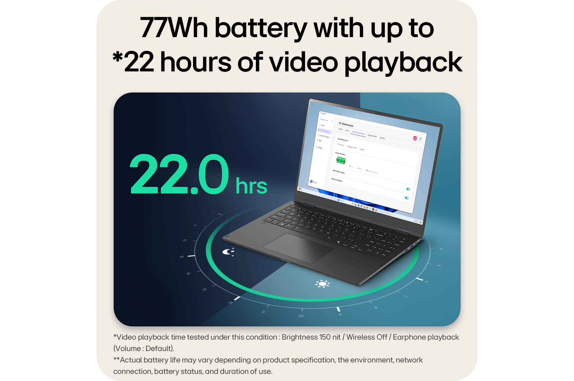 77Wh Battery