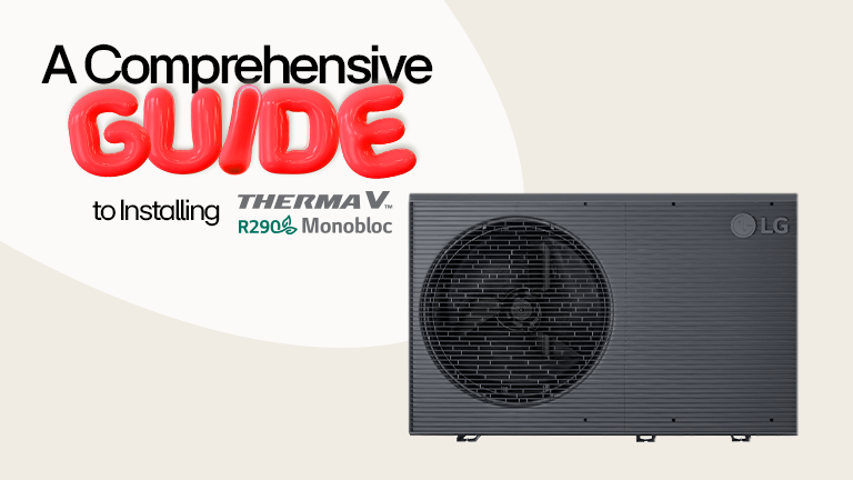 LG R290 Monobloc stands in black square box