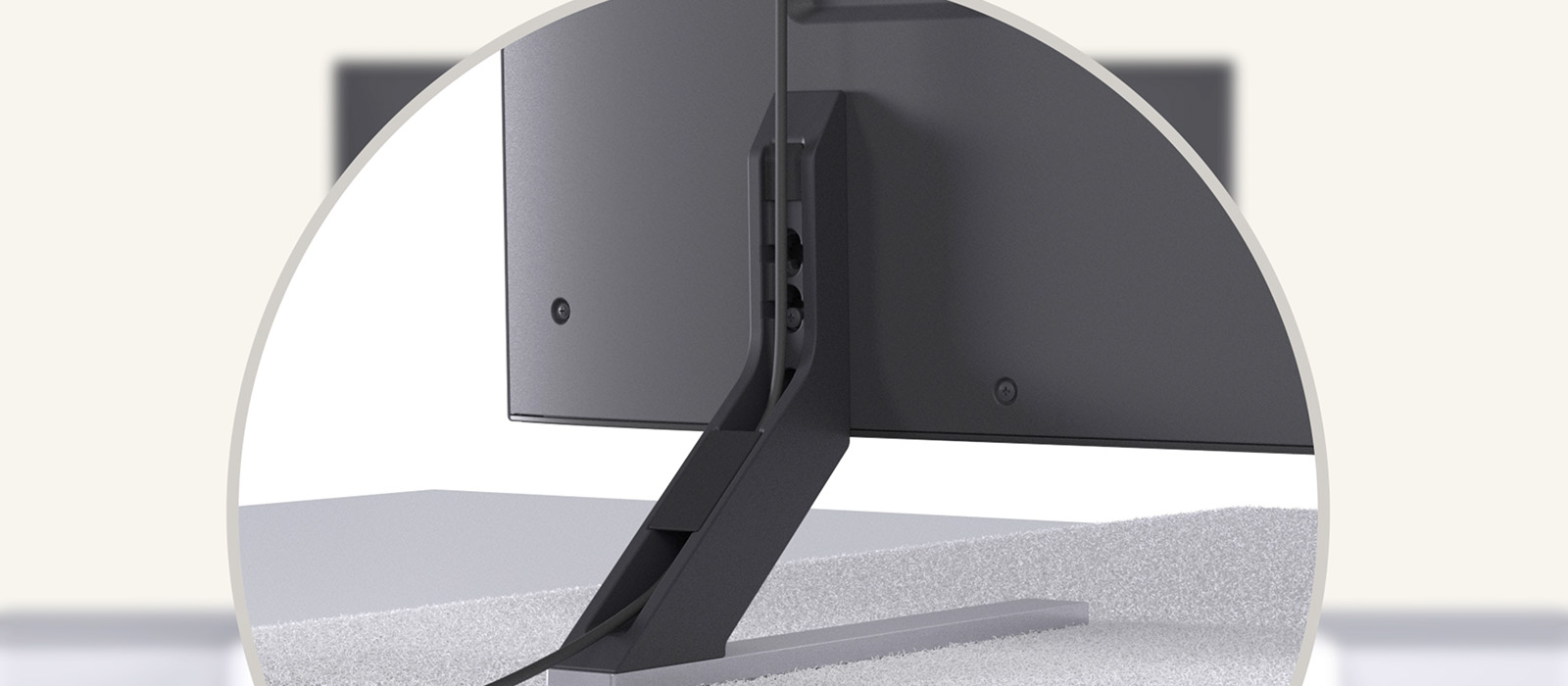 Step-by-step video guide to set up the LG QNED evo AI QNED85 MiniLED 4K Smart TV in the standard position with the supplied stand.