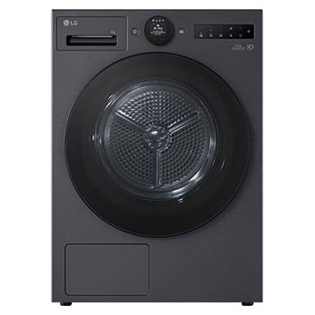 Front view of 9kg DUAL Inverter Heat Pump™ Dryer Series 7, Black RHX7009TBB