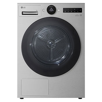 Front view of 9kg DUAL Inverter Heat Pump™ Dryer Series 7, Silver RHX7009TSB