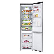 LG 384L Tall Fridge Freezer Total No Frost, Matte Black, GBB72MCVBN