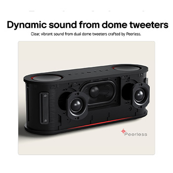 USP card: Dual dome tweeters