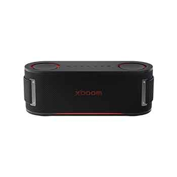Front view of LG xboom Bounce by will.i.am | Bluetooth Speaker | xboom Signature Sound with Upward Passive Radiators BOUNCE