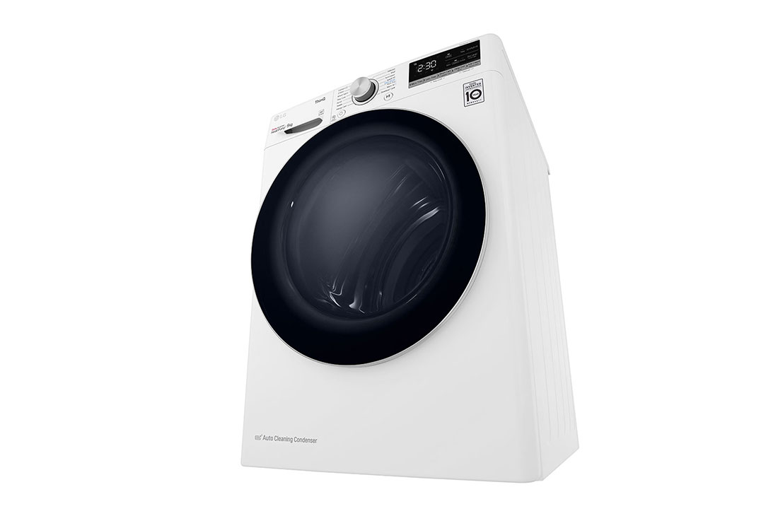 LG 9kg DUAL Inverter Heat Pump™ Dryer Series 4, White, FDV709W