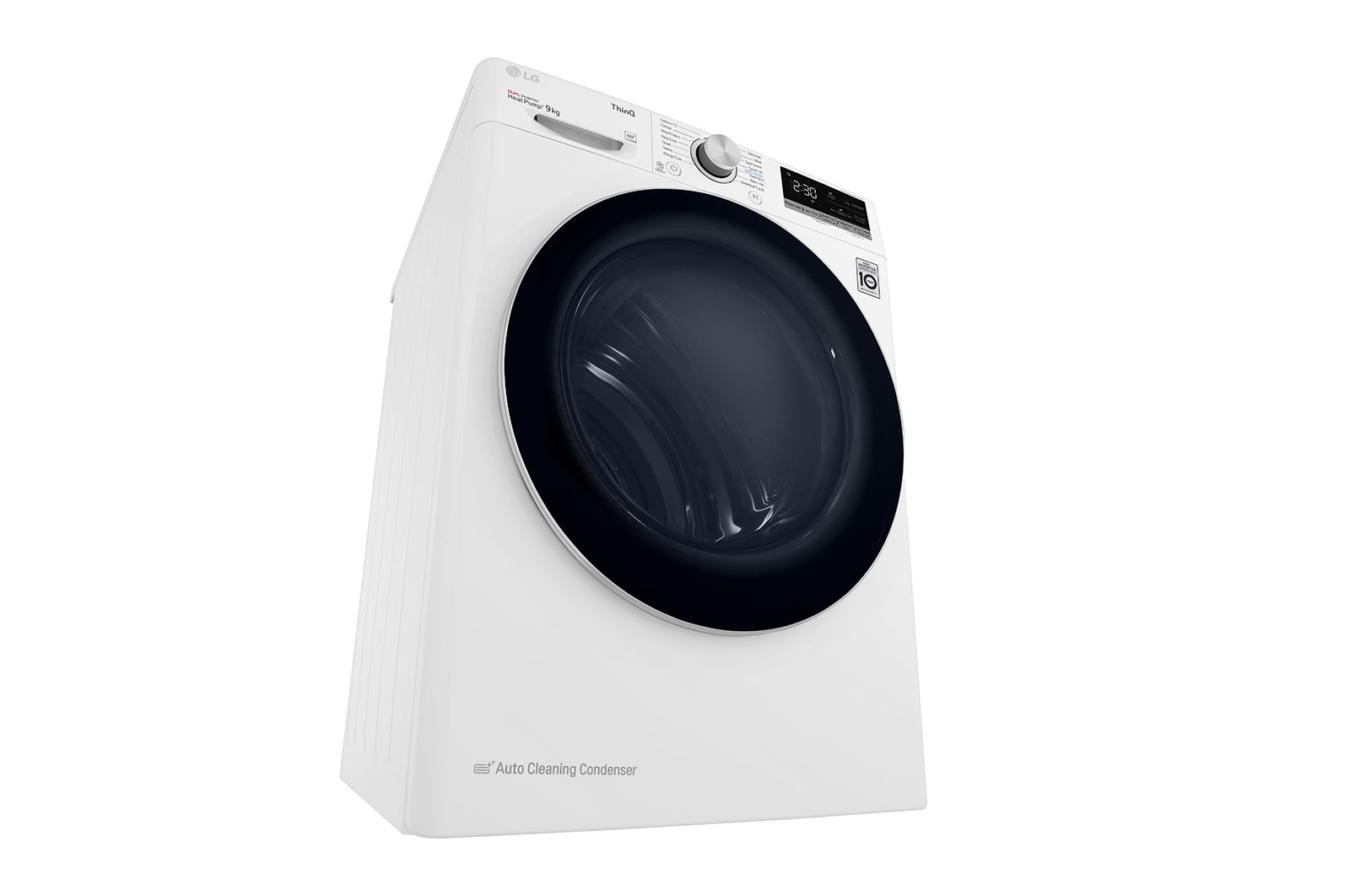 LG 9kg DUAL Inverter Heat Pump™ Dryer Series 4, White, FDV709W
