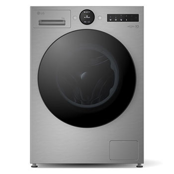 Front view of 13kg AI Direct Drive Washing Machine Series 7, Silver F4X7013TSB