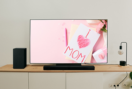 TV placed in a living room	