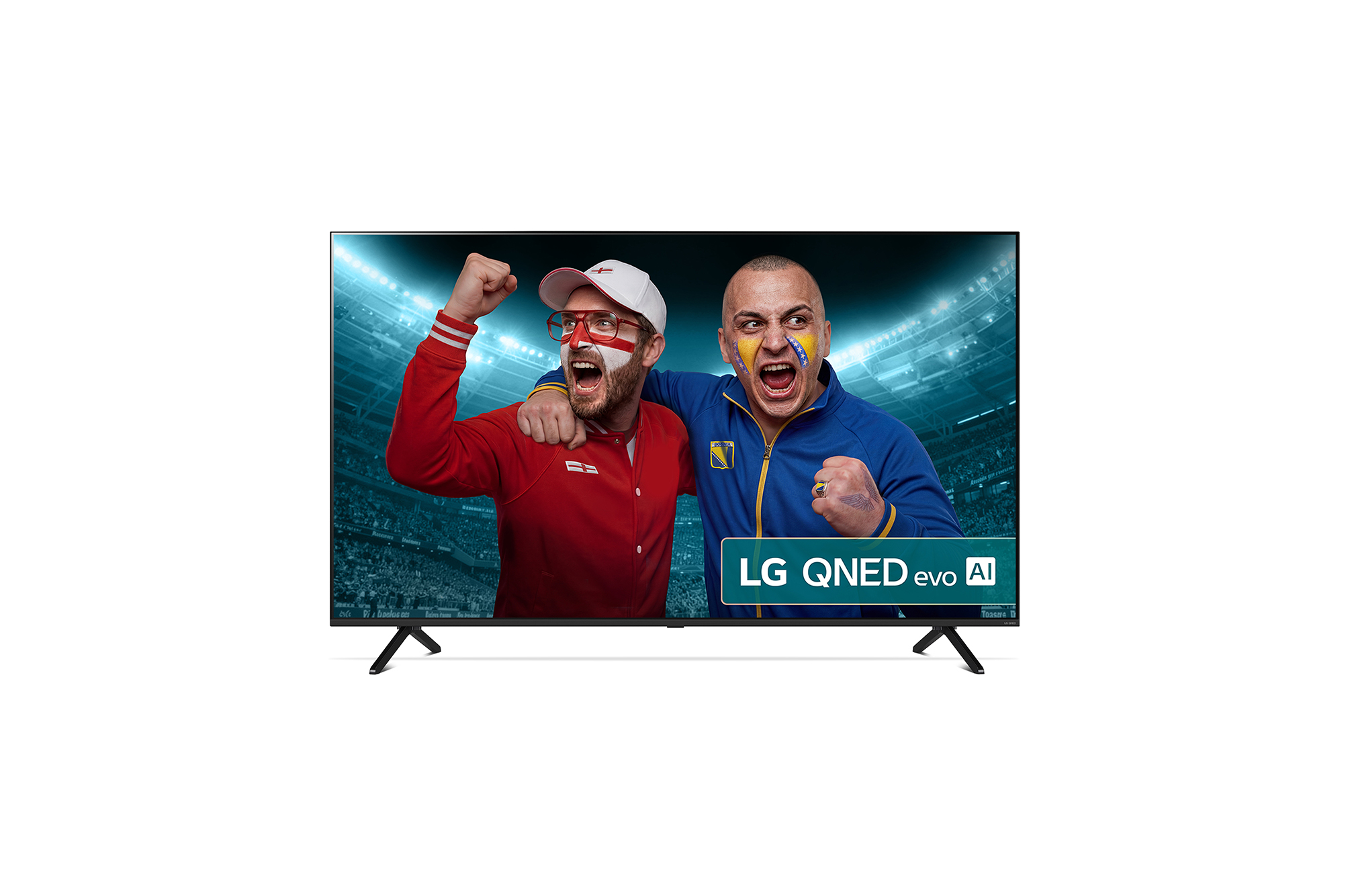 Front view of 55 Inch LG QNED evo AI QNED92 MiniLED 4K Smart TV 2025 55QNED92A6A