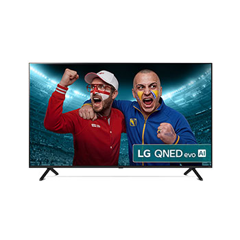 Front view of 65 Inch LG QNED evo AI QNED92 MiniLED 4K Smart TV 2025 65QNED92A6A