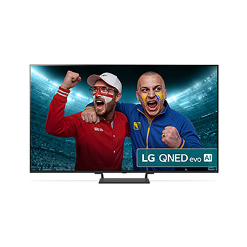 Front view of 65 Inch LG QNED evo AI QNED93 MiniLED 4K Smart TV 2025 65QNED93A6A