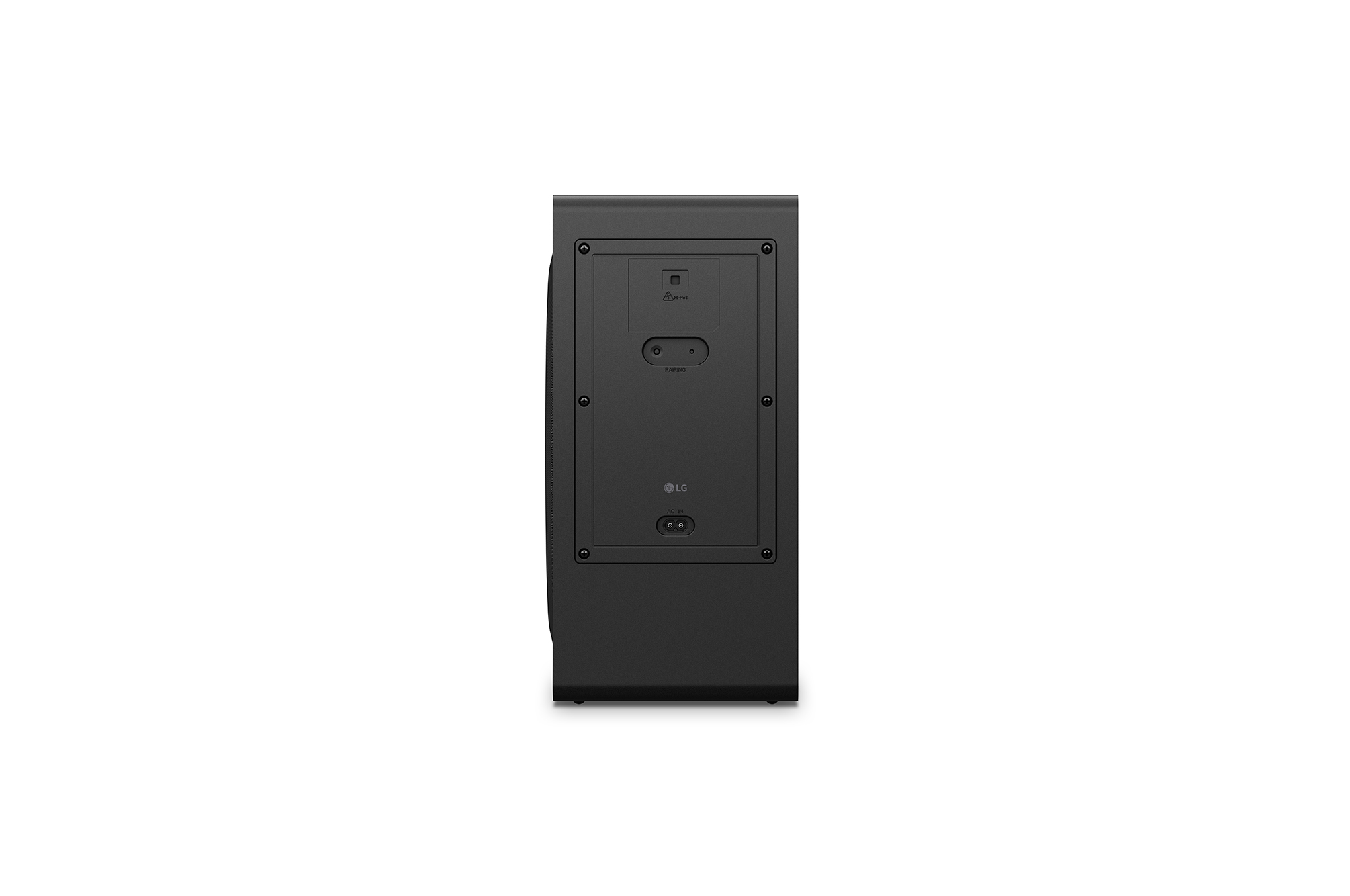 Back view of the subwoofer
