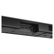 Angled view of LG Soundbar US90TY's back
