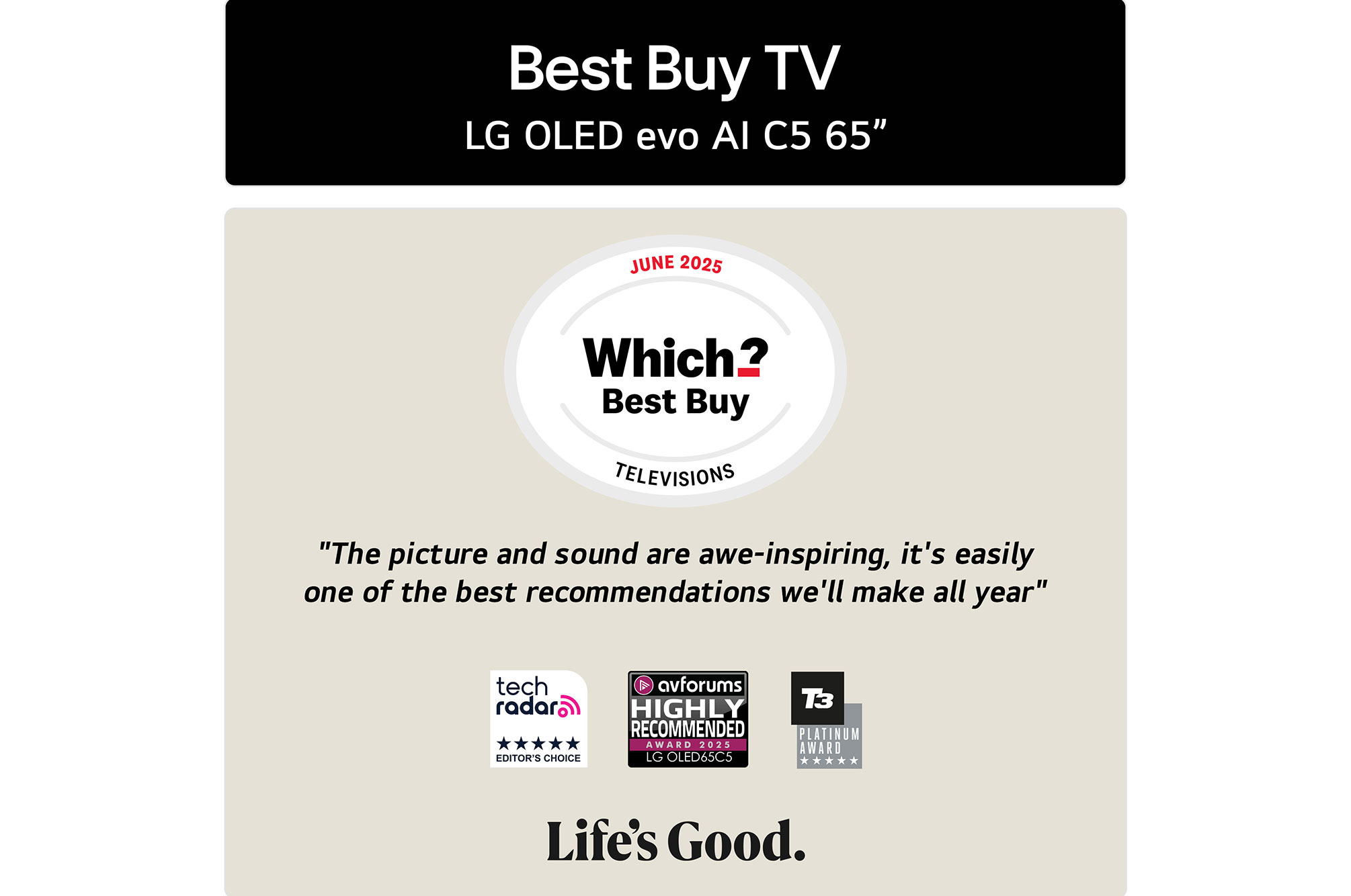 "The picture and sound are awe-inspiring, it's easily one of the best recommendations we'll make all year"