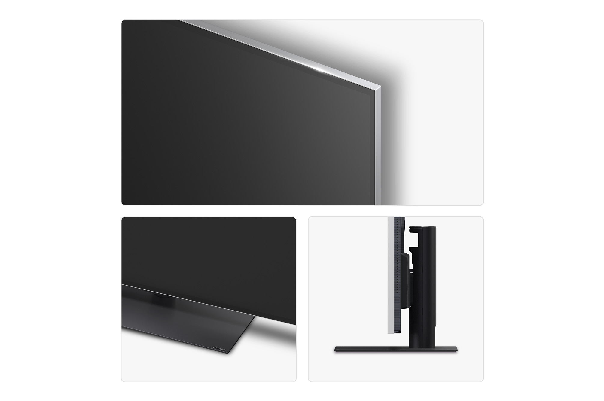 Rear view of LG OLED evo AI G5 4K Smart TV.