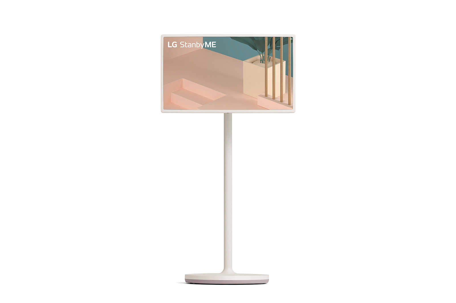 Front view of StanbyME 27" Portable & Wireless Screen on a Stand with 3hr battery 27ART10AKPL