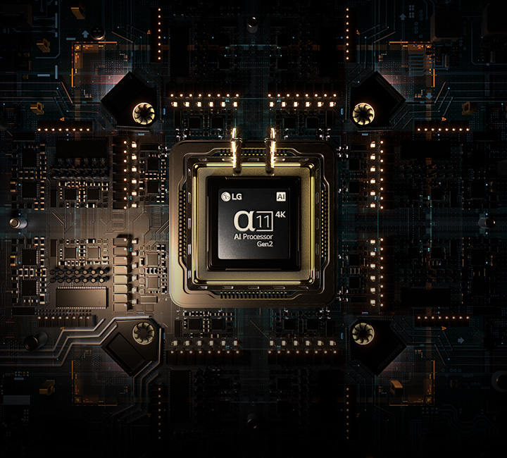 alpha 11 AI Processor Gen2 is on an advanced-looking circuit board.	