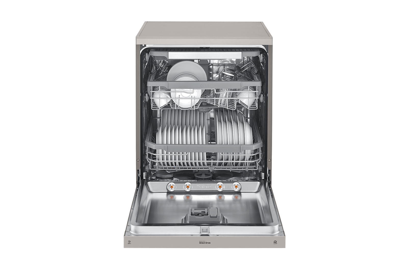 LG 14 Place QuadWash™ Dishwasher with TrueSteam™ in Stainless Finish, DFB425FP