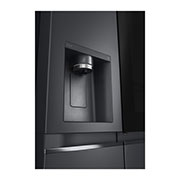 LG 674L InstaView™ Door-in-Door Side by Side Fridge with Uvnano™ Ice & Water Dispenser in Black Finish, GC-X257CQFS