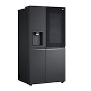 LG 674L InstaView™ Door-in-Door Side by Side Fridge with Uvnano™ Ice & Water Dispenser in Black Finish, GC-X257CQFS