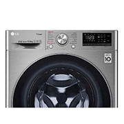 LG 10.5kg Front Loader Washer with AI DD™ & Steam in Stainless Finish, F4V5RYP2T
